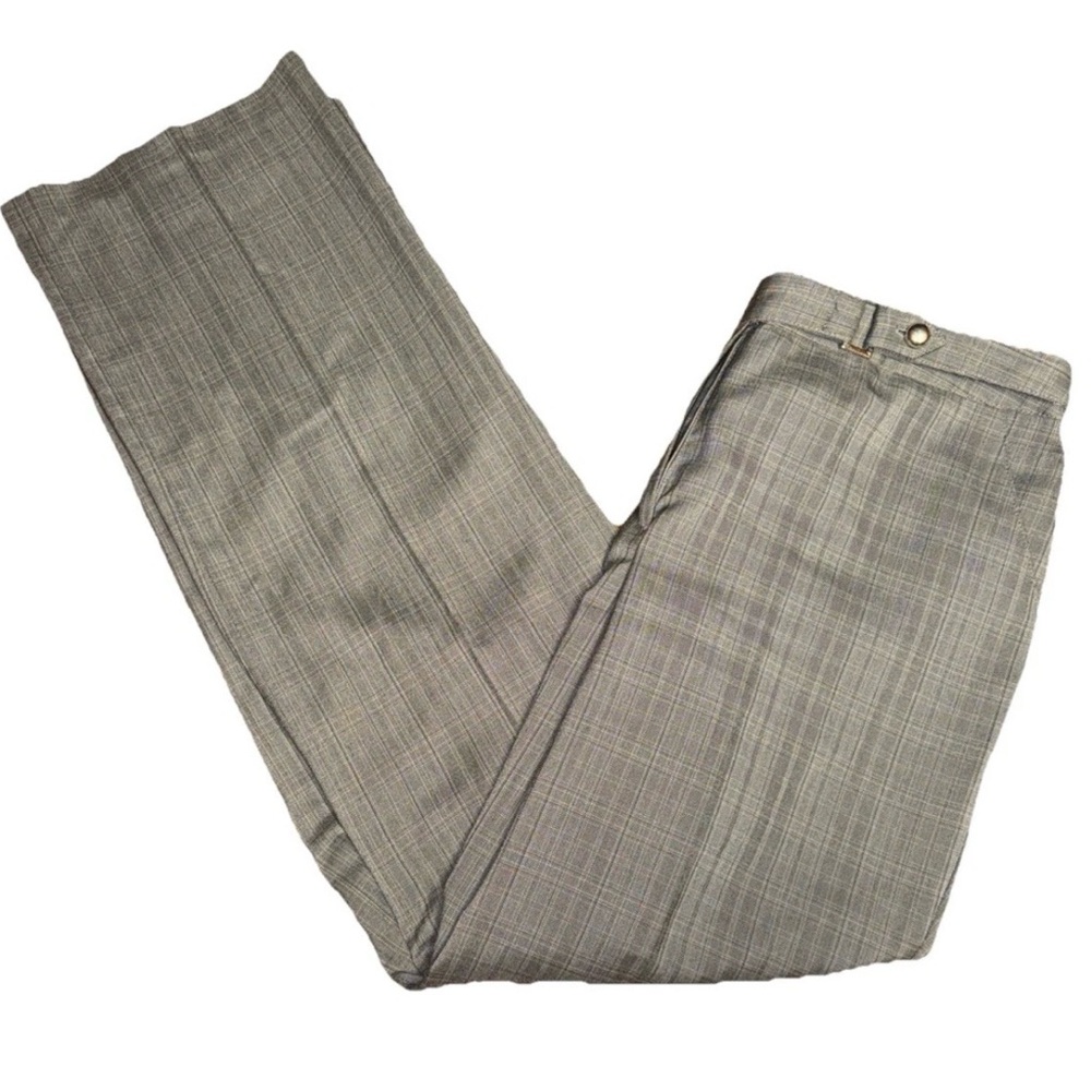 Larry Levine Women's Size 12 Dark Gray Stretch Dress Pants Academia Preppy